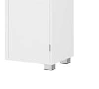 VASAGLE Armario Bajo Lavabo, Mueble de Baño, 60 x 30 x 60 cm | 2 Compartimentos, para Diferentes Tipos de Lavabos, con Pies, Blanco Nube, Colección CUSTOS BBK506W01