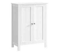 VASAGLE Armario de Baño, Armario de Pie, Gabinete de Almacenamiento para Baño, con 2 Estantes Ajustables, 30 x 60 x 80 cm, Blanco BCB60W