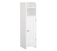Armario de Baño Armario Esquinero con Puerta y Estantes Organizador