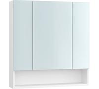 VASAGLE Armario de pared para baño de 16,5 x 70 x 75 cm de color blanco nube