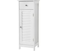VASAGLE Armario del baño de 30 x 32 x 87 cm de color blanco