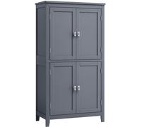 VASAGLE Armario del baño de 30 x 60 x 110 cm de color gris pizarra