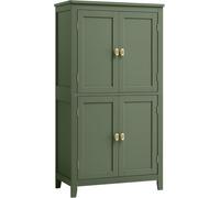 VASAGLE Armario del baño de 30 x 60 x 110 cm de color verde bosque