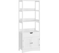 VASAGLE Armario del baño de 32,5 x 60 x 154 cm de color blanco