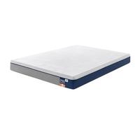 VASAGLE Colchón Viscoelástico, Espuma con Gel, 190 x 135 x 20 cm | Colchón de Matrimonio de Firmeza Media, 7 Zonas de Soporte, 1 Unidad, Azul, Colección MOSEY RMZ126QZ01