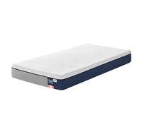 VASAGLE Colchón Viscoelástico, Espuma con Gel, 190 x 90 x 20 cm | Colchón de Matrimonio de Firmeza Media, 7 Zonas de Soporte, 1 Unidad, Azul, Colección MOSEY RMZ121QZ01