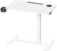 VASAGLE Escritorio con ruedas altura ajustable tablero 80x45 cm color blanco