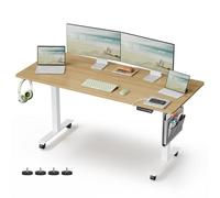 VASAGLE Escritorio Elevable Eléctrico, 160 x 70 x (72-120) cm