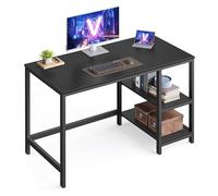 VASAGLE Escritorio, Mesa de Trabajo, 120 x 60 x 76 cm, Estilo Moderno, para Estudio Dormitorio Salón Oficina, Negro Ébano LWD047B16