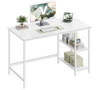 VASAGLE Escritorio, Mesa de Trabajo, Estilo Moderno, para Estudio Dormitorio Salón Oficina, 120 x 60 x 76 cm, Blanco Arce LWD047W44