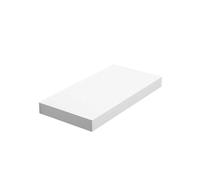VASAGLE Estante de Pared, Estante Flotante, 20 x 40 x 3,8 cm, Balda de Pared para Marcos de Fotos, Decoración, para Salón, Estudio, Cocina, Blanco Clásico LWS24WT