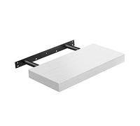 VASAGLE Estante de Pared, Estante Flotante, 20 x 40 x 3,8 cm, Balda de Pared para Marcos de Fotos, Decoración, para Salón, Estudio, Cocina, Blanco Arce LWS024W44