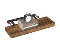 VASAGLE Estante de Pared, Estante Flotante, 20 x 60 x 3,8 cm, Balda de Pared para Marcos de Fotos, Decoración, para Salón, Estudio, Cocina, Marrón Rústico LWS26BX