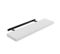 VASAGLE Estante de Pared, Estante Flotante, 20 x 80 x 3,8 cm, Balda de Pared para Marcos de Fotos, Decoración, para Salón, Estudio, Cocina, Blanco Arce LWS028W44