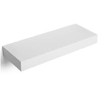 VASAGLE Estante de Pared, Estante Flotante, 20 x 80 x 3,8 cm, Balda de Pared para Marcos de Fotos, Decoración, para Salón, Estudio, Cocina, Blanco Nieve LWS028WE01