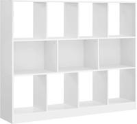 VASAGLE Estantería con 11 compartimentos de color blanco