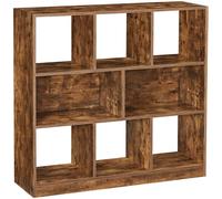 VASAGLE Estantería de 30 x 97,5 x 100 cm de color marrón rústico