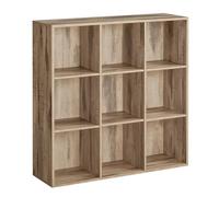 VASAGLE Estantería de pie, Librería, Estanteria Cubos con 9 Compartimentos | Libreria Estanteria, para Sala de Estar, Estudio, Comedor, Marrón Camello, Colección CUSTOS LBC177K01