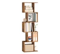 VASAGLE Estanteria Libros, Librería de 5 Niveles, Separador de Espacios | Estanterias Almacenaje, para Salón, Dormitorio, Estudio, Oficina, Marrón Rústico, Colección CUSTOS LBC462K01
