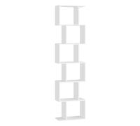 VASAGLE Estanteria Libros, Librería de 6 Niveles, Separador de Espacios | Estanterias Almacenaje, para Salón, Dormitorio, Estudio, Oficina, Blanco Nube, Colección CUSTOS LBC461W01