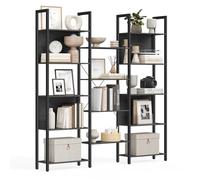 VASAGLE Librería, con 14 Estantes, Marco de Metal, 24 x 158 x 166 cm