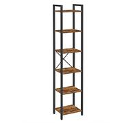 Librería de 6 Niveles Biblioteca Estantería para Oficina 30 x 40 x 187,5 cm