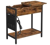 Mesa Lateral Estrecha con Puertos USB