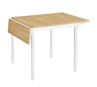Mesa de Comedor Roble Natural y Blanco Nube