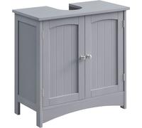 VASAGLE Mueble de lavabo de 30 x 60 x 60 cm de color gris místico
