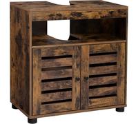 VASAGLE Mueble de lavabo de 30 x 60 x 64 cm de color marrón rústico