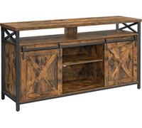 VASAGLE Mueble de tv para 65 pulgadas de color marrón rústico y negro