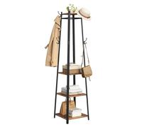 Perchero Industrial con 3 Estantes