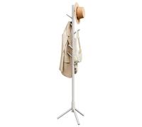 Perchero de Madera Maciza 3 Alturas Ajustables Beige Capuchino