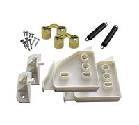 vasalat 103398216-2_103313601-2 Blendenbeschlag-2-Einbohr Aperture Fitting, White, INKL. Scharnier