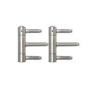 Vasalat, 3 piezas, diámetro de 20,86 mm, bisagras de puerta galvanizadas, color plateado.