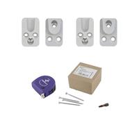 vasalat Conector HVP de carga pesada, 25 x 40 x 12 mm, 2 conectores de madera invisibles, ideal como conector de vigas, incluye 50 tornillos Spax T-Star plus y 1 broca TX20