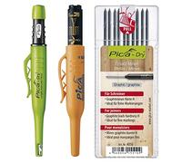 vasalat Pica Dry - Marcador de agujeros profundos (grafito + Pica 150 negro + 10 minas de repuesto)