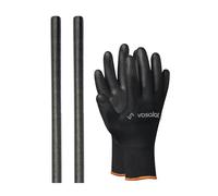 vasalat Varilla roscada M24, 1000 mm, acero inoxidable A2-70, varilla roscada con rosca exterior DIN 976-1, barra de metal de alta calidad con rosca, 2 unidades