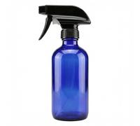 VASANA 1 botella vacía de 250 ml de cristal recargable con pulverizador negro para aceites esenciales y productos de limpieza caseros para aromaterapia., Blue (Azul) - YPK47515BLUE