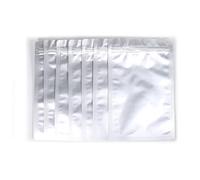VASANA 100 bolsas de papel de aluminio con cierre térmico de 8,5 x 13 cm, color Mylar Foil