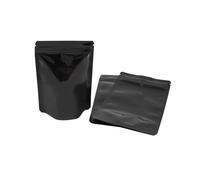 VASANA 100 bolsas de papel de aluminio de Mylar negras de 7,5 x 10 cm, bolsa de papel de aluminio resellable con muesca de desgarro para granos de café, granos de té