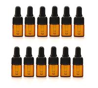 VASANA 12 botellas de 2 ml de recambio vacío, envases de almacenamiento de líquidos de viaje, herramienta de belleza de maquillaje