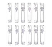 VASANA 12 botellas vacías sin aire con bomba de vacío rellenables de plástico para crema de loción, Transparent (Transparente),YPK90510TRANSPARENT