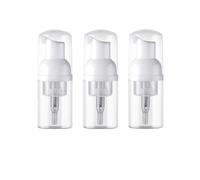 VASANA 3 dispensadores de espuma de tamaño de viaje de plástico transparente vacíos para mousse de espuma de espuma, recipientes para botellas y frascos dispensadores para cosméticos