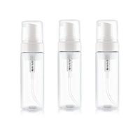 VASANA 3 Unidades de 100 ml 3.4 onzas vacía de Espuma de plástico Transparente dispensador de jabón espumante Recargable de Viaje jabón de Manos Espuma para jabón desinfectante de Manos