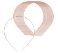 VASANA 50 diademas de metal de cobre de 1,2 mm de ancho, lisas, finas, a granel, para manualidades, alambre redondo, marco en blanco, diadema para hombre, accesorios para el cabello para mujeres