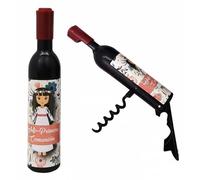Vasara Lote 20 Sacacorchos Magnético 1a COMUNIÓN NIÑA para Botellas Personalizado en Caja Kraft - Detalles Comuniones Originales Niñas
