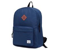 VASCHY Mochila escolar, ligera repelente al agua mochila hombre mochila mochila mujer niños niño ocio para niña escuela secundaria adolescentes colegio asunto viaje, azul, Taille unique