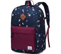 VASCHY Mochila escolar para niños y niñas, mochila para niños pequeños, mochila para jardín de infantes, bolsa de libro con hebilla en el pecho, E-cute Astronaut-large-15.6 Litros, L-15.6 Liters,