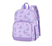 VASCHY Mochila Infantil Niña 12 L 2-5 Años, Ligera, Mochila Escolar para Guardería, Preescolar y Viaje, Revoloteo Morado